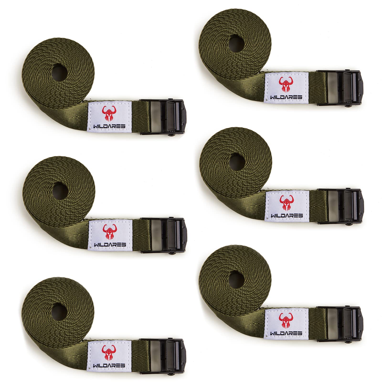 WILDARES 1" x 6.6' Trail Cam Strap,1800 lbs Heavy-Duty Trail Camera Strap, Game Camera Strap,Tree Belts,Durable Nylon Fiber,Long-Lasting Alloy Buckle,Pack of 6-picture-16