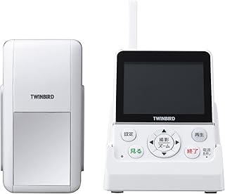 TWINBIRD ワイヤレス・ドアスコープモニター DoNaTa(ドナタ) ホワイト VC-J560W