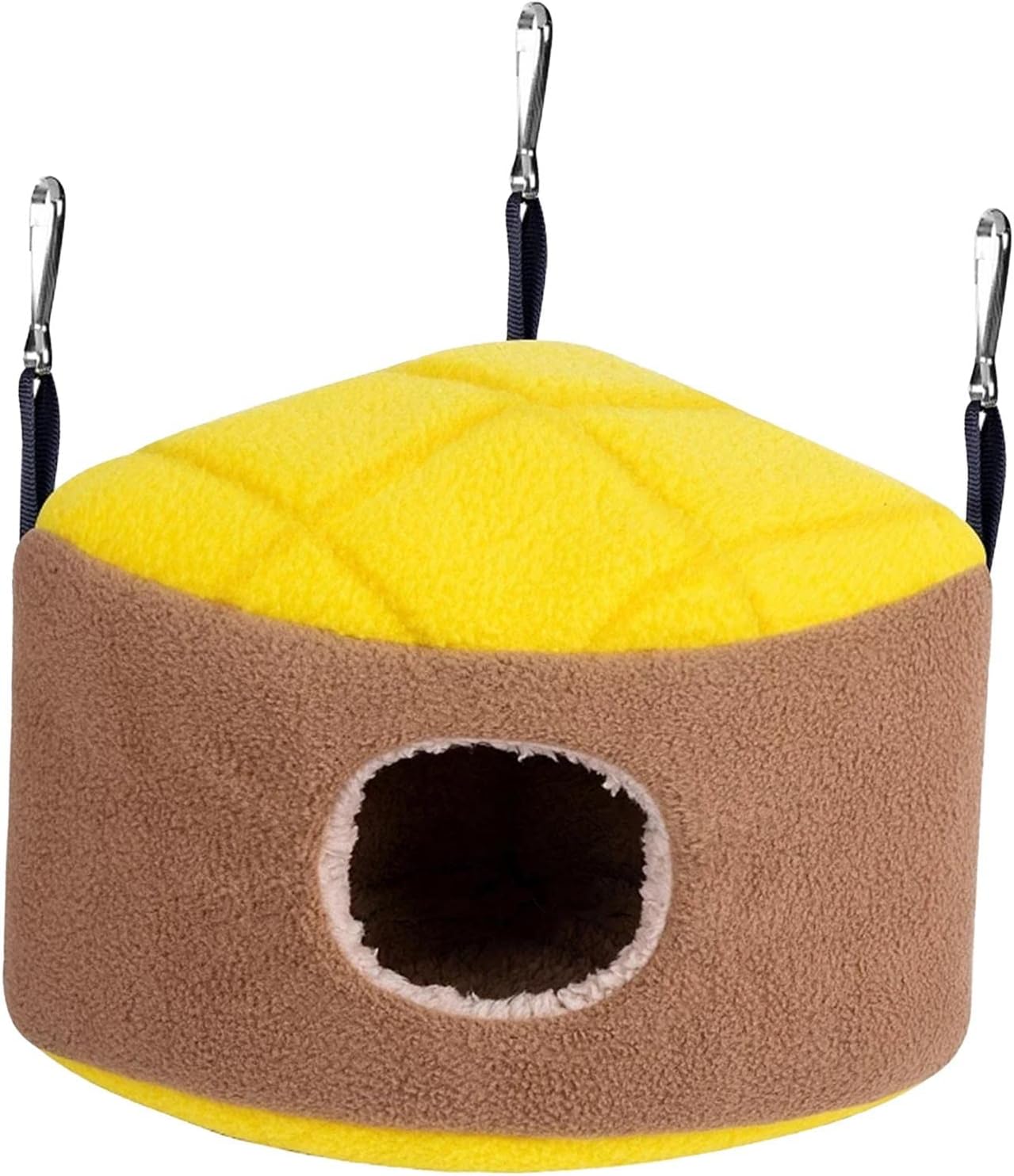 Milageto Sugar Glider Hammock Sleeping Nest Fleece House Bed Winter Warm for Cage Corner for Rat Parrot Ferret Squirrel Small Pet Cage Accessories