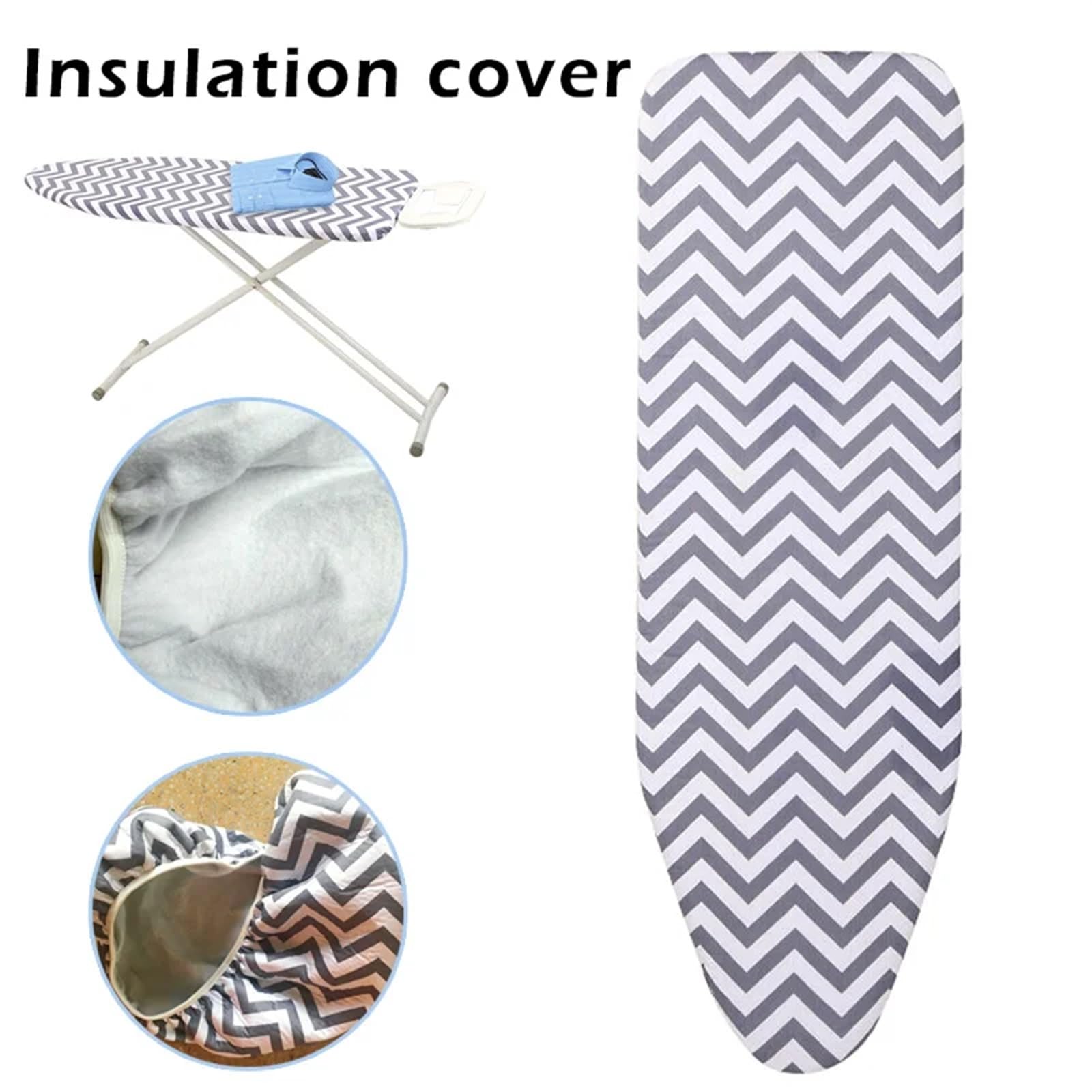 Funda para Tabla De Planchar Tablero de Planchado Cubierta Espeso poliéster Fieltro Cubierta Acolchado Resistente al Calor Funda De Planchar