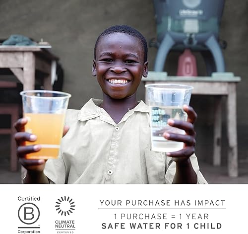 Miniatura 6 de LifeStraw Peak Series - Sistema de filtro de agua plegable para botella exprimible - 1 litro para correr, acampar, senderismo, viajes, ciclismo y