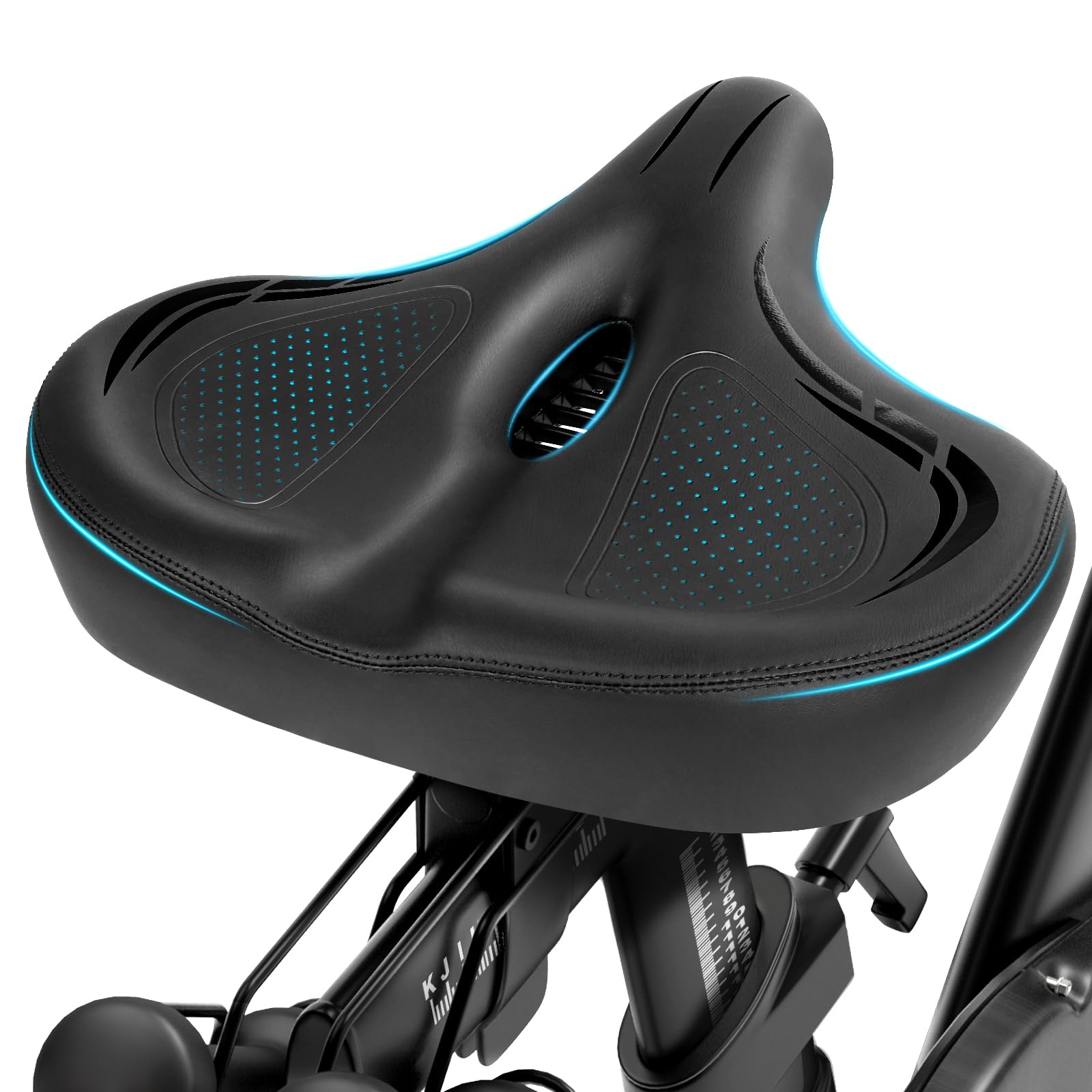Selle de vélo confortable surdimensionnée pour Peloton Bike & Bike+, coussin de siège d'exercice extra large ou de vélo électrique pour vélo de route et vélo électrique, accessoire de selle de vélo