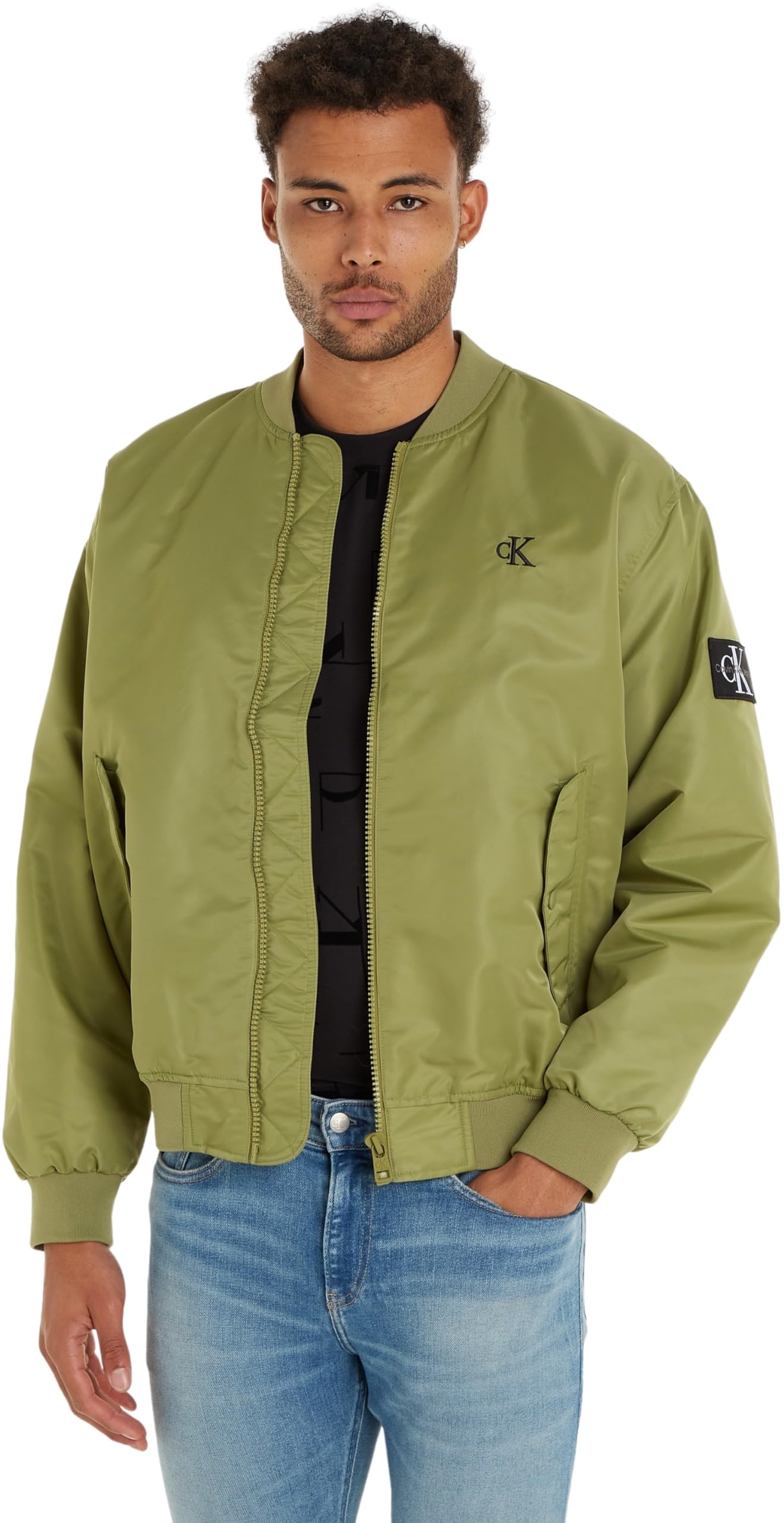 Calvin Klein Bomber Jacket J30j325110 Chaquetas de Tejido Hombre
