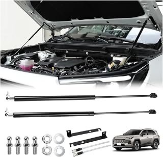 Virauto トヨタに適合 RAV4 60系 ボンネットダンパー 2025.12～ 油圧式 開閉サポート 1セット [並行輸入品] | XAN60/AXAN64に適合,カーボンスチール製,高耐久,油圧式開閉サポート,開閉時の保持をサポート,エンジンルーム点検,日常メンテナンス,洗車後の拭き上げ,車種専用設計,実用性と見た目の自然さを両立,付属パーツで取付可能,取扱説明書付き