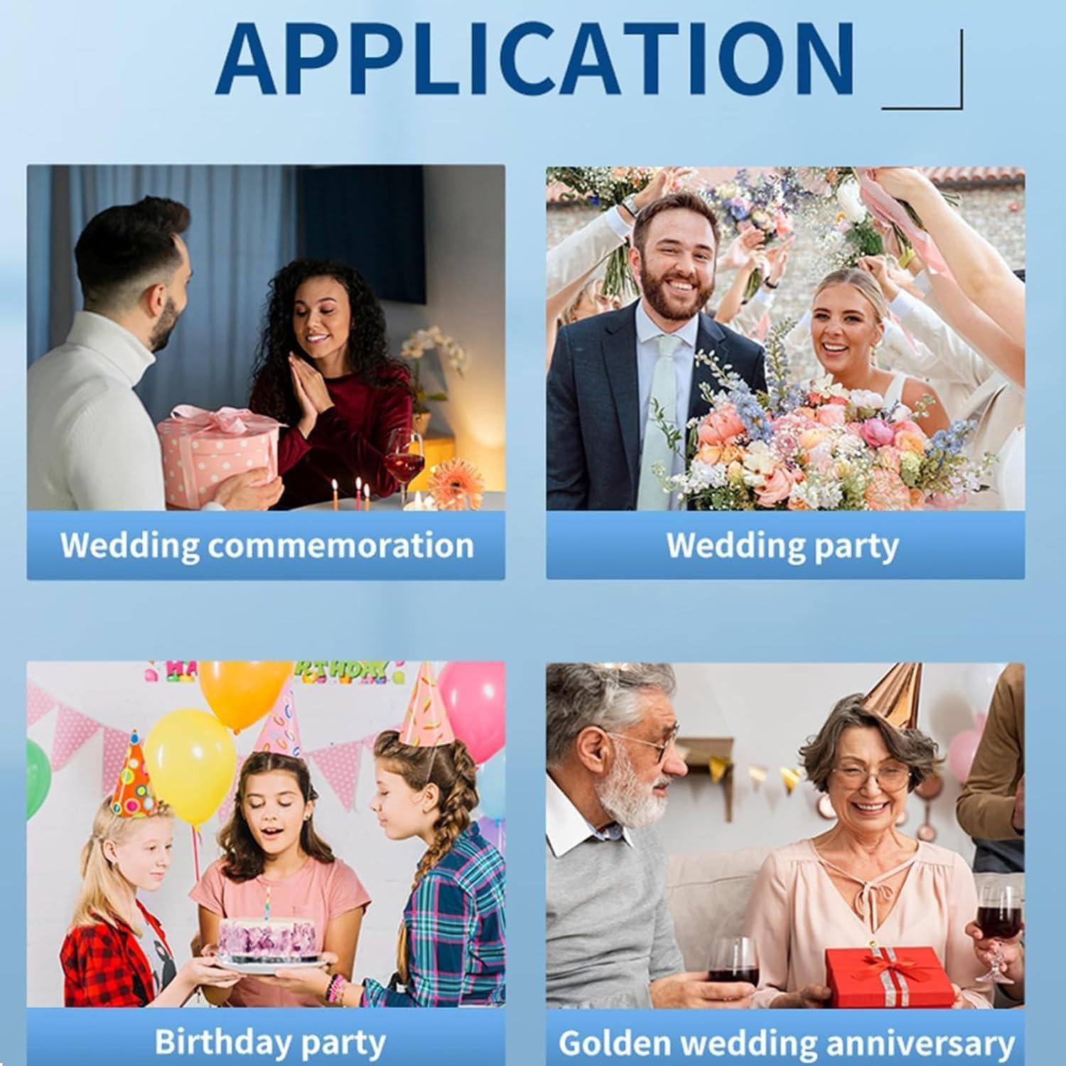 Teléfono de libro de visitas de audio de vídeo, 1080P, video para boda, video personalizado con lente de audiolibro, reco para invitados,White-64G