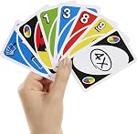 Mattel Games UNO Attack Mega Hit Card Game with Random-Action Launcher with Lights & Sounds & 112 Cards, Kid, Teen & Adult Game Night Ages 7 Years & Older | With Card Launcher Featuring Lights & Sounds & Special Mega Hit Rule for Kids, Teens & Family