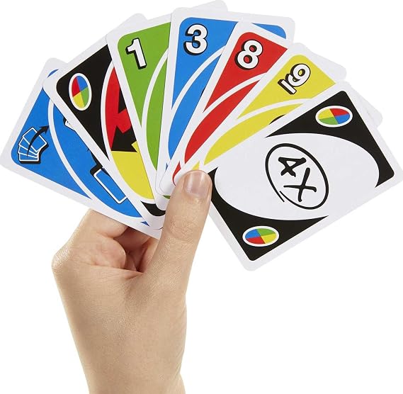 Mattel Games UNO Attack Mega Hit Card Game with Random-Action Launcher with Lights & Sounds & 112 Cards, Kid, Teen & Adult Game Night Gift Ages 7 Years & Older