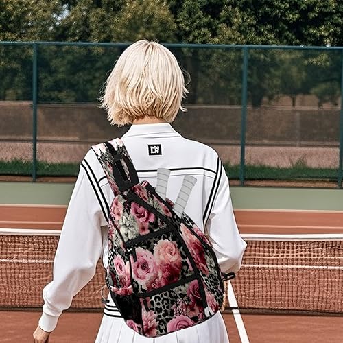 Miniatura 8 de Pickleball Backpack Rose Pink for Women Men - Multi-Pocket Sports Bag with Shoe Compartment Versatile Tennis Bag & Gifts for Pickleball Lovers