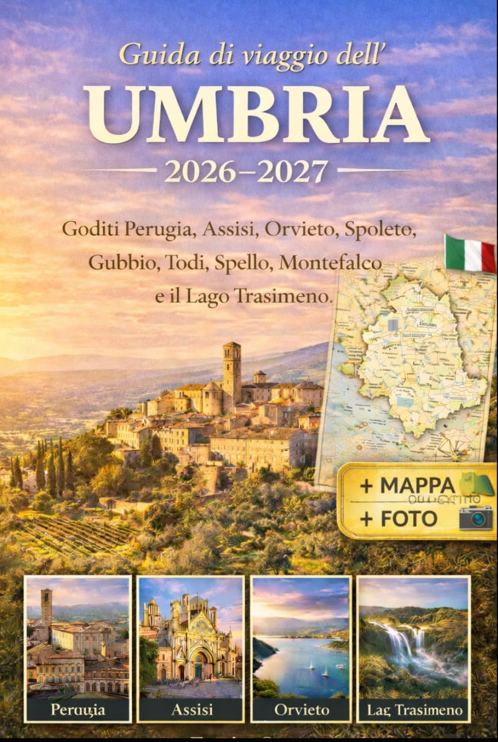 Guida di viaggio dell'Umbria 2026-2027: Goditi Perugia, Assisi, Orvieto, Spoleto, Gubbio, Todi, Spello, Montefalco e il Lago Trasimeno con le migliori ... dettagliate e consigli di viaggio essenziali
