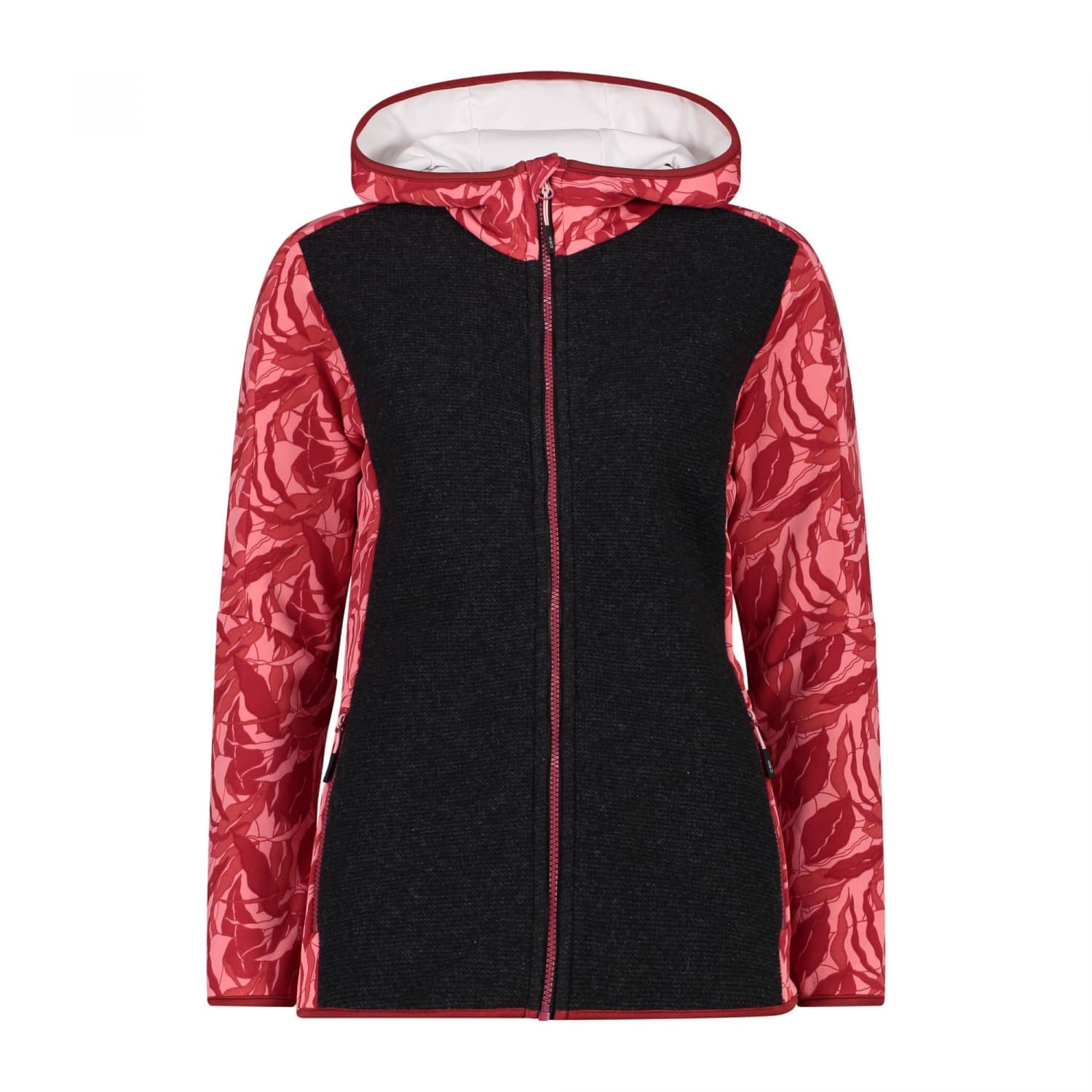 CMP Women's Stretch Fleece Jacket with Fixed Hood