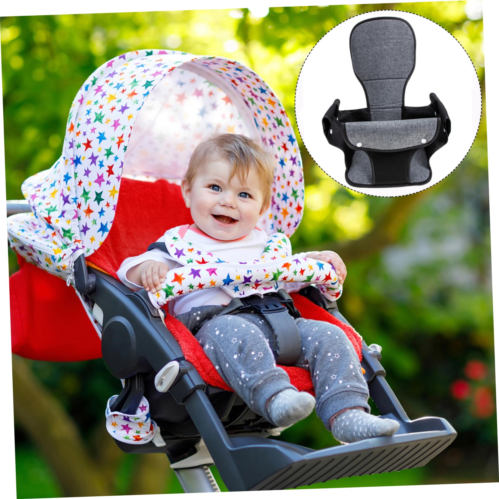 HEMOTON Stroller Cushion Soft Sponge Material Portable Safety Cushion for Newborns