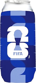 FIFA World Cup Team USA Tonal Insulated 25 oz Can Sleeve - Officially Licensed - Keeps Drinks Cold For Hours - Great Gift For Soccer Fans