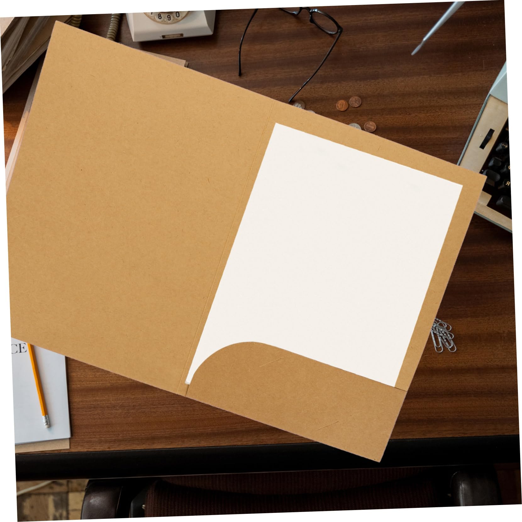 DOITOOL 20pièces Chemises Kraft Lot Pour Organiser Documents Et Usage Bureau Et