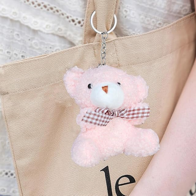 Foto 8 de 8 de AMZLORD Oso de Peluche muñecos Llavero Osos Peluche Juguete Dibujos Animados Mujeres niñas Bolso Colgante…