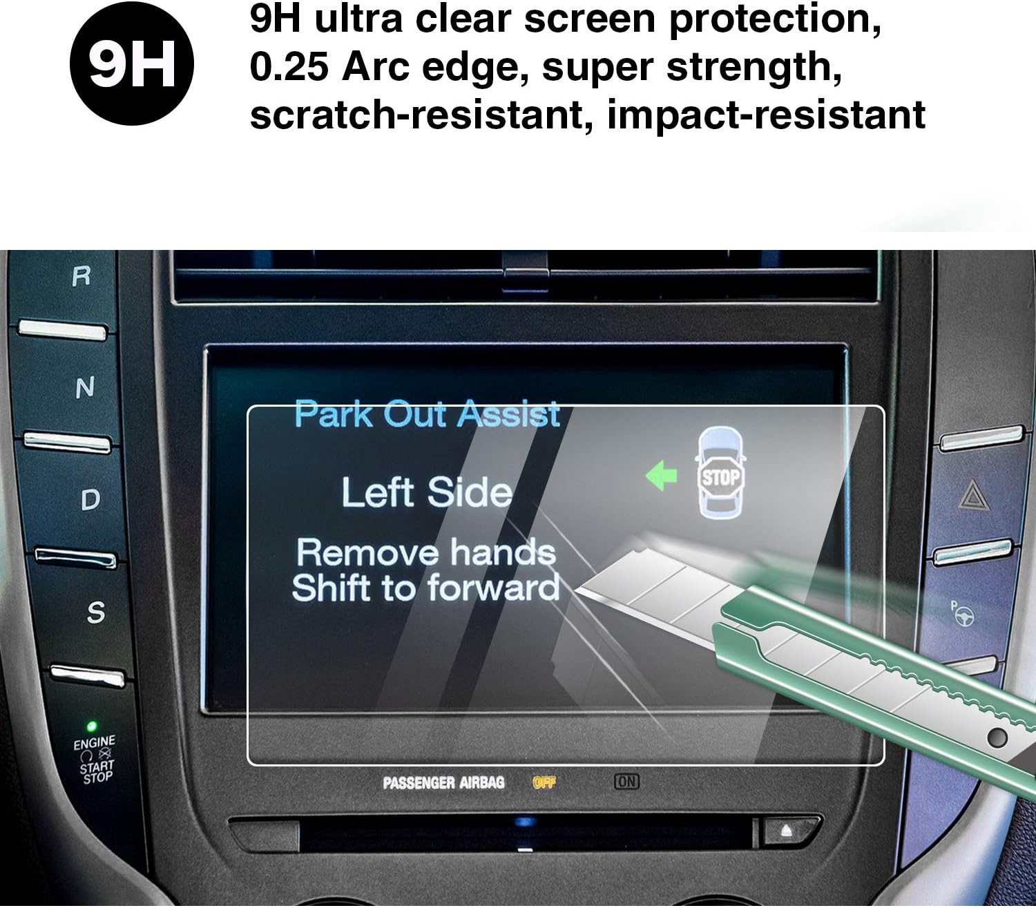 yee pin lincoln sync 3 screen protector for 2015 2019 lincoln mkc mks sync 2 sync 3 applink center control touch screen compatible whit 2015 fusion e