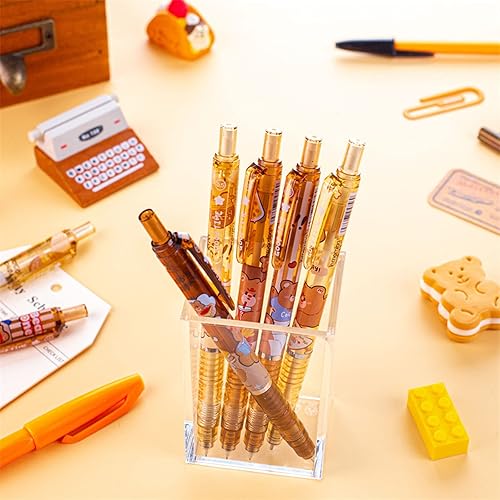 Miniatura 4 de Kawaii Caramel Pudding Bear 0.020 in HB - Juego de recambio para lápices mecánicos (3 lápices + 3 cajas de repuesto)