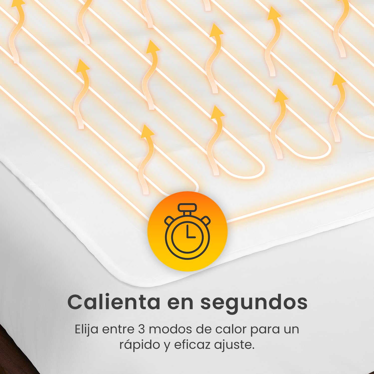 Cosi Home Calientacamas Eléctrico Premium de 150 x 80 cm. Calienta Colchones y Camillas con 3 Niveles de Calor, Sistema de Seguridad y Protección contra Sobrecalentamiento. Apto para Lavadora