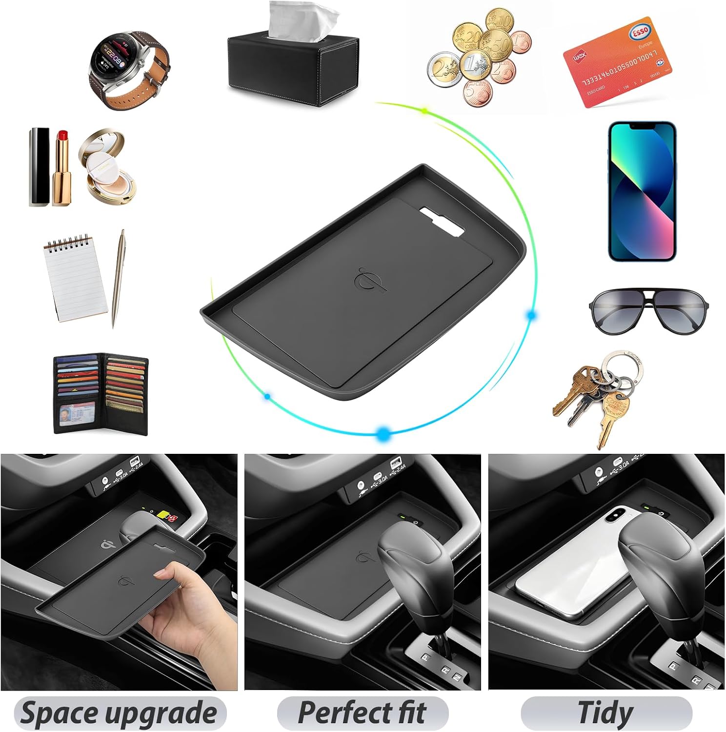 SKTU for 2026 Subaru Forester Wireless Charging Mat Forester Non-Slip Pad