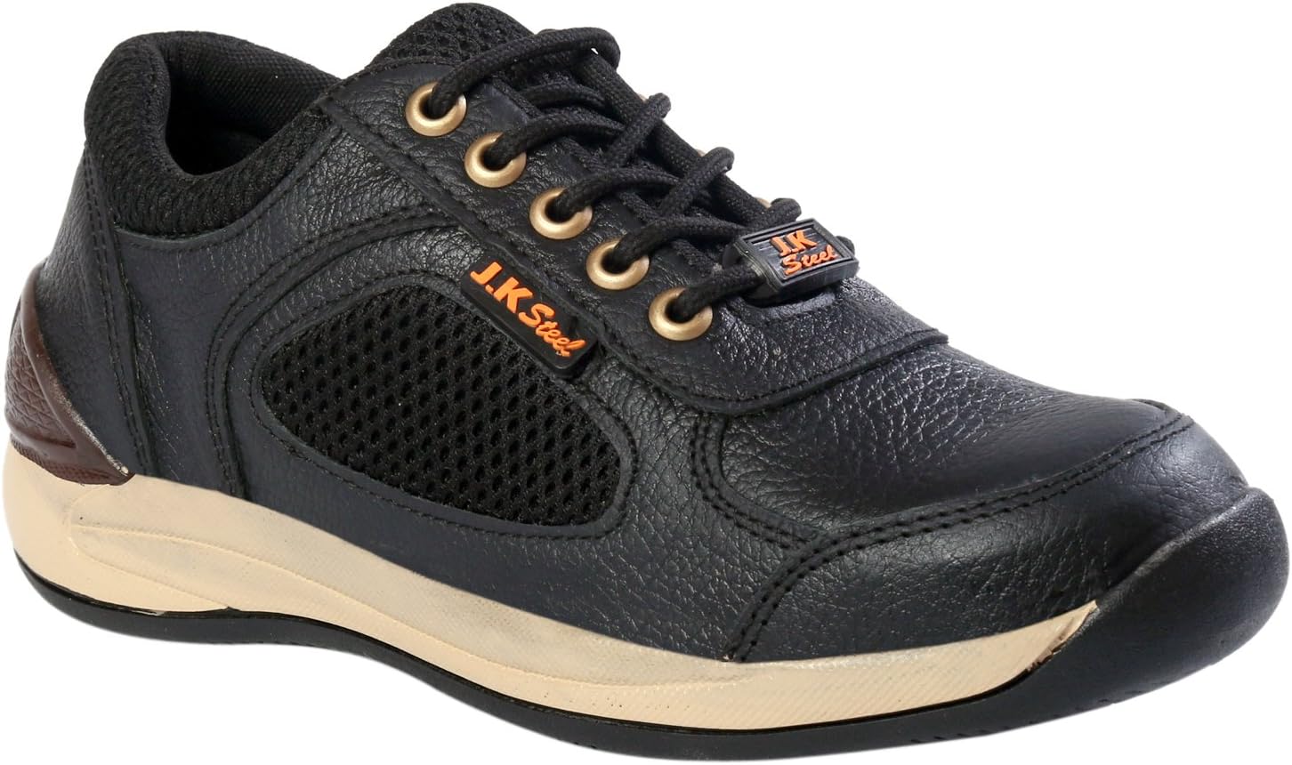 JK PORTJK PORT Mens New Safety Shoes Black