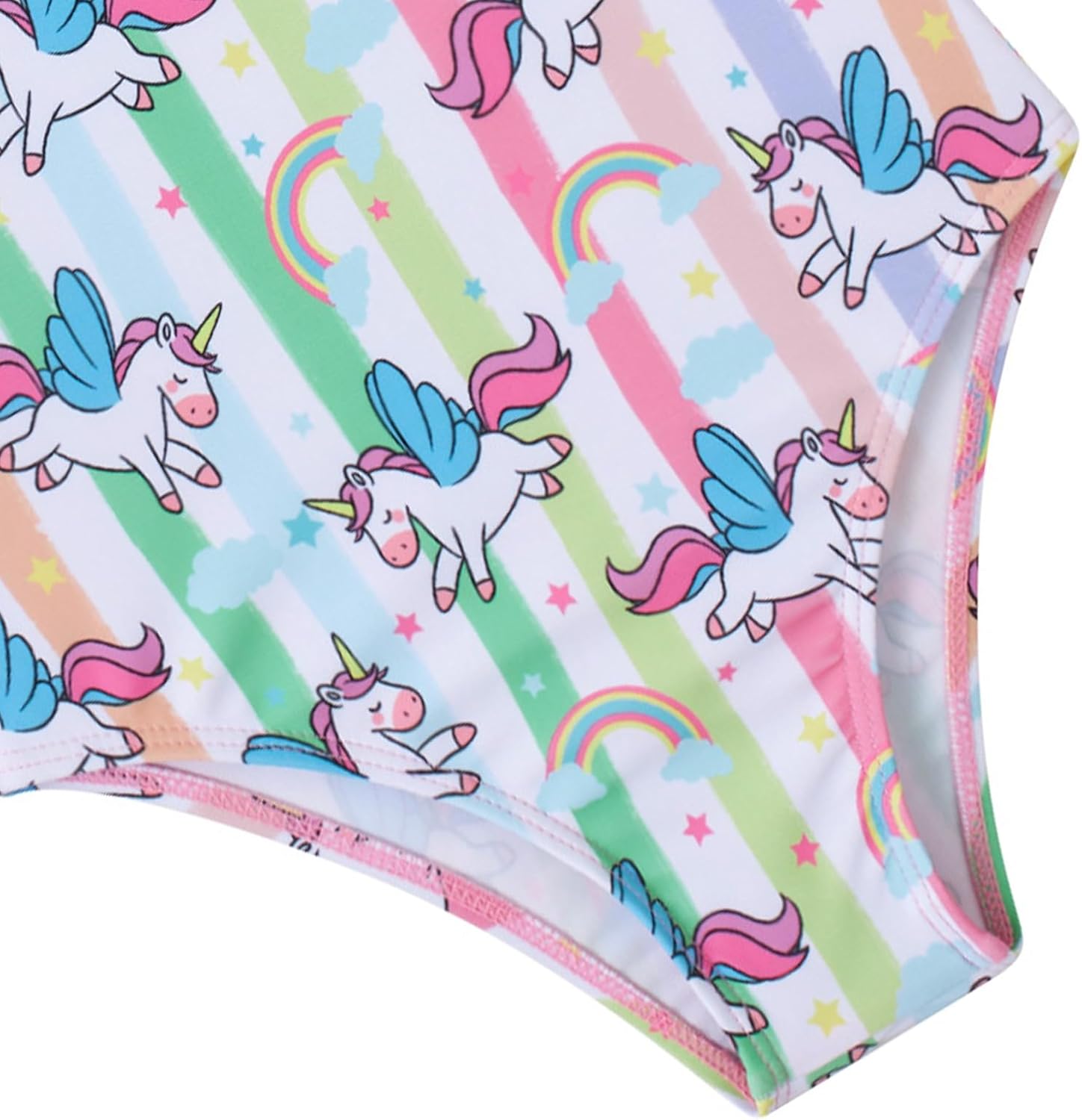 Vieille Little Girls Swimsuit Cute Kids Quick Dry Swimwear with Skirt 3-8 Years - Image 5