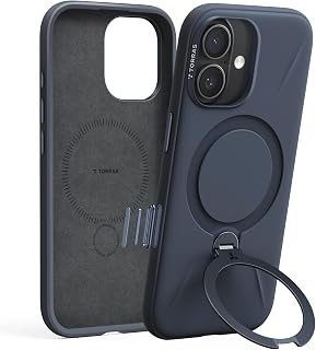 TORRAS Q3 Silicone for iPhone 17 Pro Max Case Magnetic Stand Deep Blue