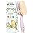 Wooden Baby Hair Brush - Cradle Cap Baby Brush with Soft Goat Bristles, Perfect Gentle Scalp Newborn Comb for Infant, Girls, Boys, Bath Essentials (Thistle, Oval)