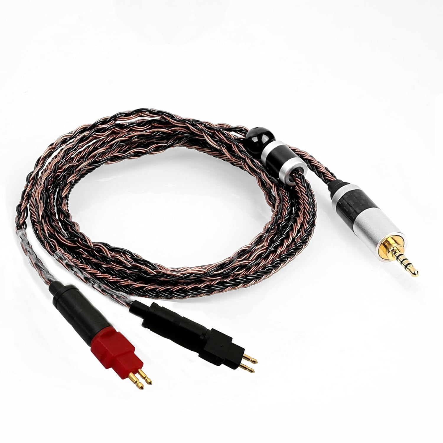 2.5mm Balanced Headphone Cable Gen 2 Compatible with Sennheiser HD600 Cable, HD 660S2, HD 660 S, HD 650, HD6XX, HD58X / 5N OCC Silver Plated Braided Cord for M17, M15, M11, K3, Music Player - 4feet