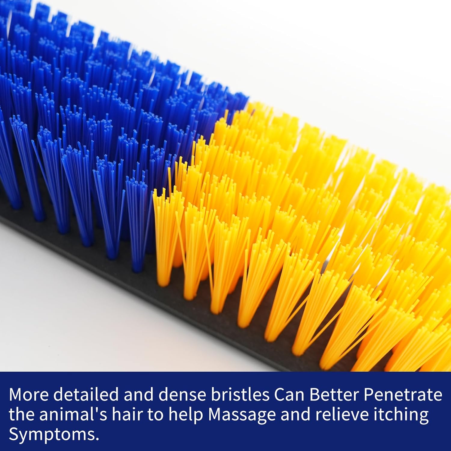 Livestock Scratch Brush With Spring Iron Holder，Animal Back Scratching Brush Including 4pcs goat brushes, 4 stands and accessories For Cow,Cattle,Sheep, Horses,Pigs，Massage Grooming Tool