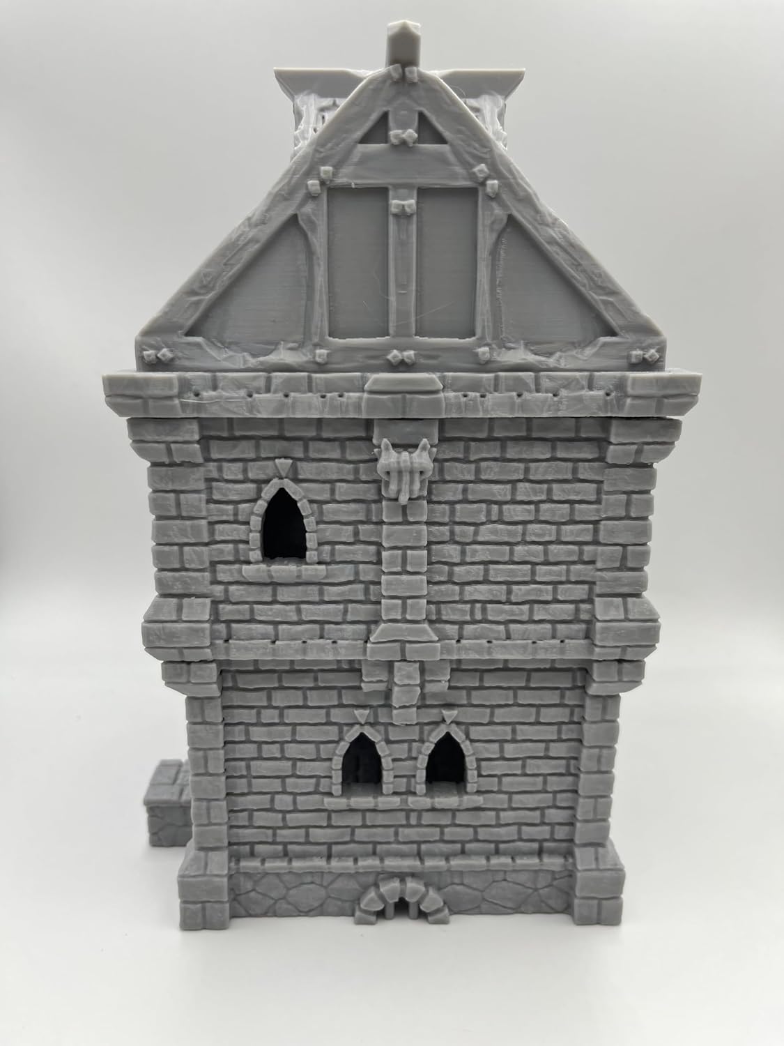 Tabletop Miniature Medieval Castle Building Terrains Compatible with D&D - 28mm Scale Scenery with Medieval Architecture Style, Collectible Dioramas, Paintable, by HAUTICO Gift for Hobby Enthusiasts