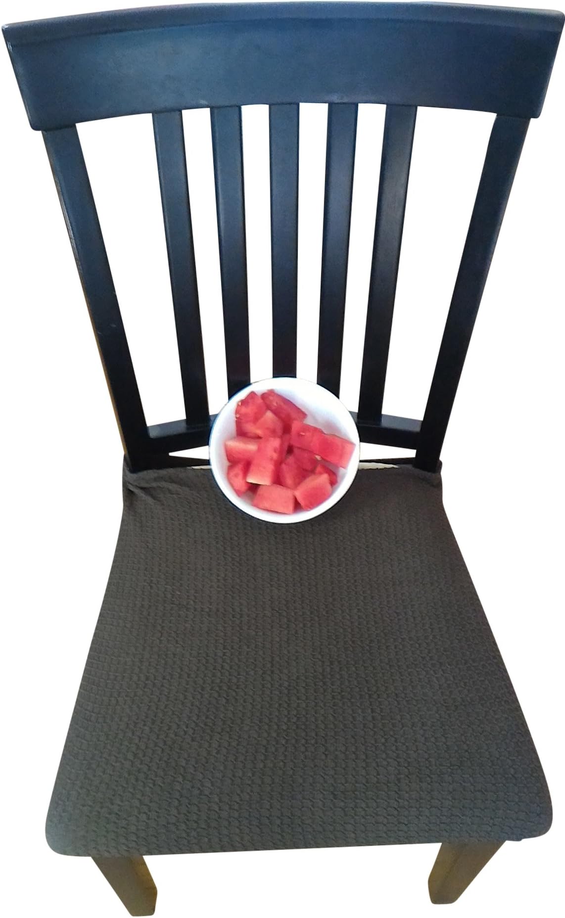 Waterproof Dining Chair Cover Protector - Pack 2 - Perfect For Pets, Kids, Elderly, Restaurants, Party - Machine Washable, Snugly Fit, Removable, Clean the Mess Easily (Faded Brown(with buttons))