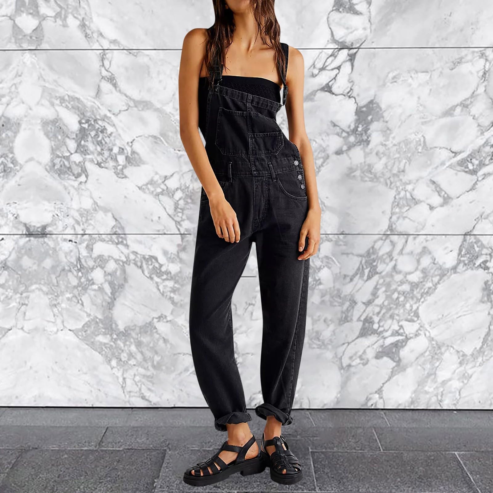 Vaqueros Mujer Monos Peto Trabajo Mono Elegante Vestido Falda Vaquera Larga Elegantes Vaquero para