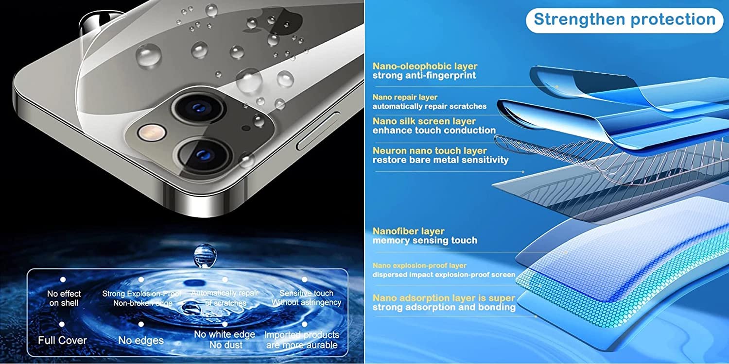 Snailcanfly Pellicola idrogel 2Pcs ad alta sensibilità per Xiaomi Redmi Note 7 / Note7 Pro 6.3 Proteggi schermo in TPU trasparente morbido e flessibile A prova di esplosione Non vetro temperato