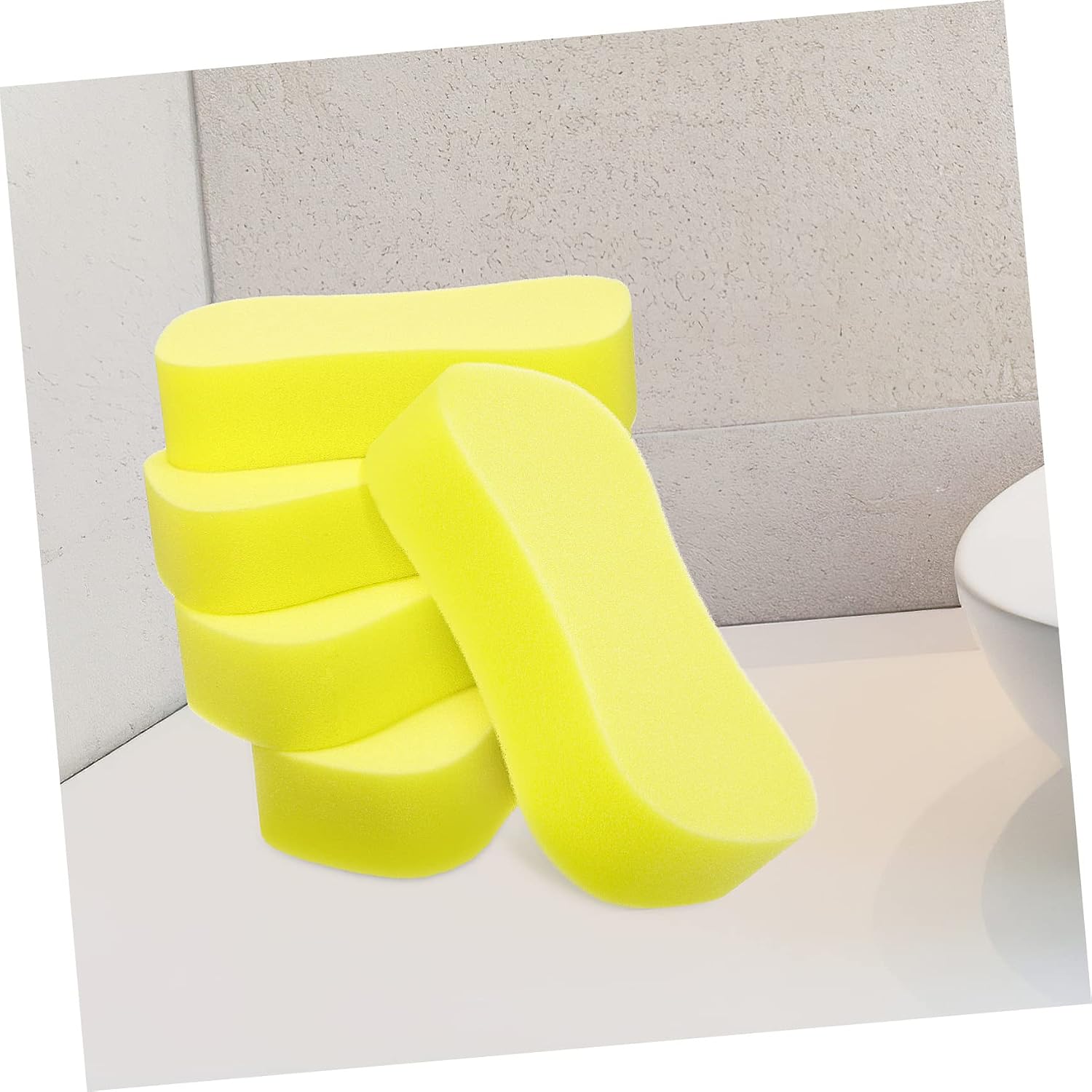 Cabilock 10 Pcs Multi Functional Car Washing Sponges Durable Cleaning for Vehicle Bathroom and Kitchen Use Comfortable Grip Reusable Non Scratch Design
