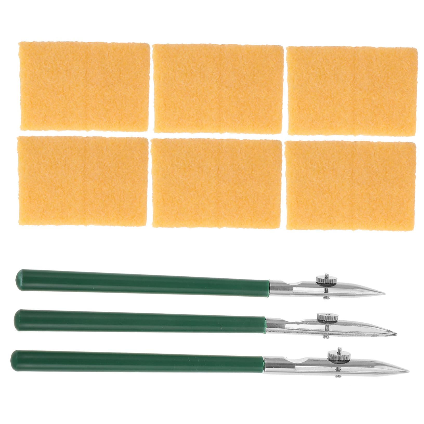 NUOBESTY 4 Sätze Linearer Entenschnabelstift Whiteboard-marker Bleistifte Maskierung Zeichenstifte Malstifte Textmarker Tinte Wieder Auffüllbar Planke Pastell Gel Green Rohgummi Aus Metall