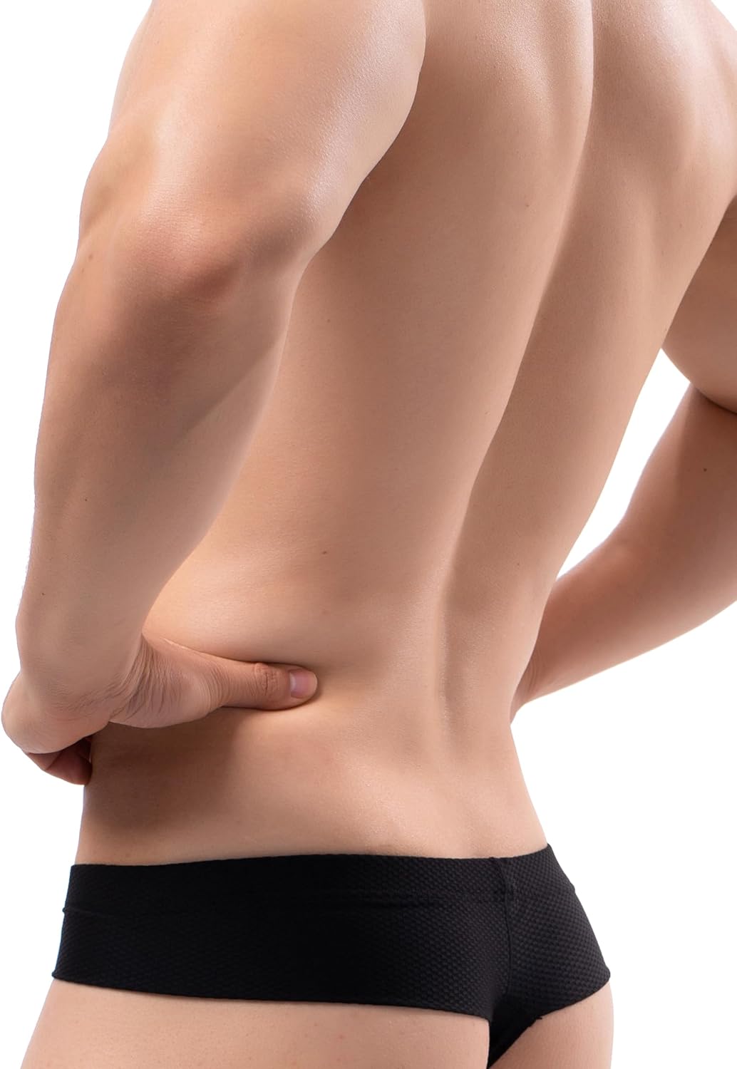 iKingsky Men's Cheeky Thongs Low Rise Stretch Mini Cheek Underwear Sexy Bulge Under Panties for Men - Image 6