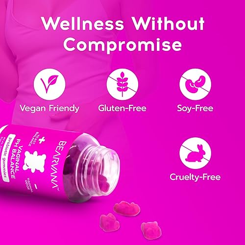 Miniatura 6 de BEARVANA Nuevas gomitas probióticas y equilibrio de pH vaginal para mujeres  Apoya la salud femenina y el cuidado íntimo  Suplemento diario con