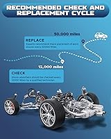 Vista 6 de Conjunto Completo de Resorte de Puntal Delantero y Trasero Compatible con Ford Mustang 1994-2004 Amortiguadores 344433 71962 (Juego de 4)