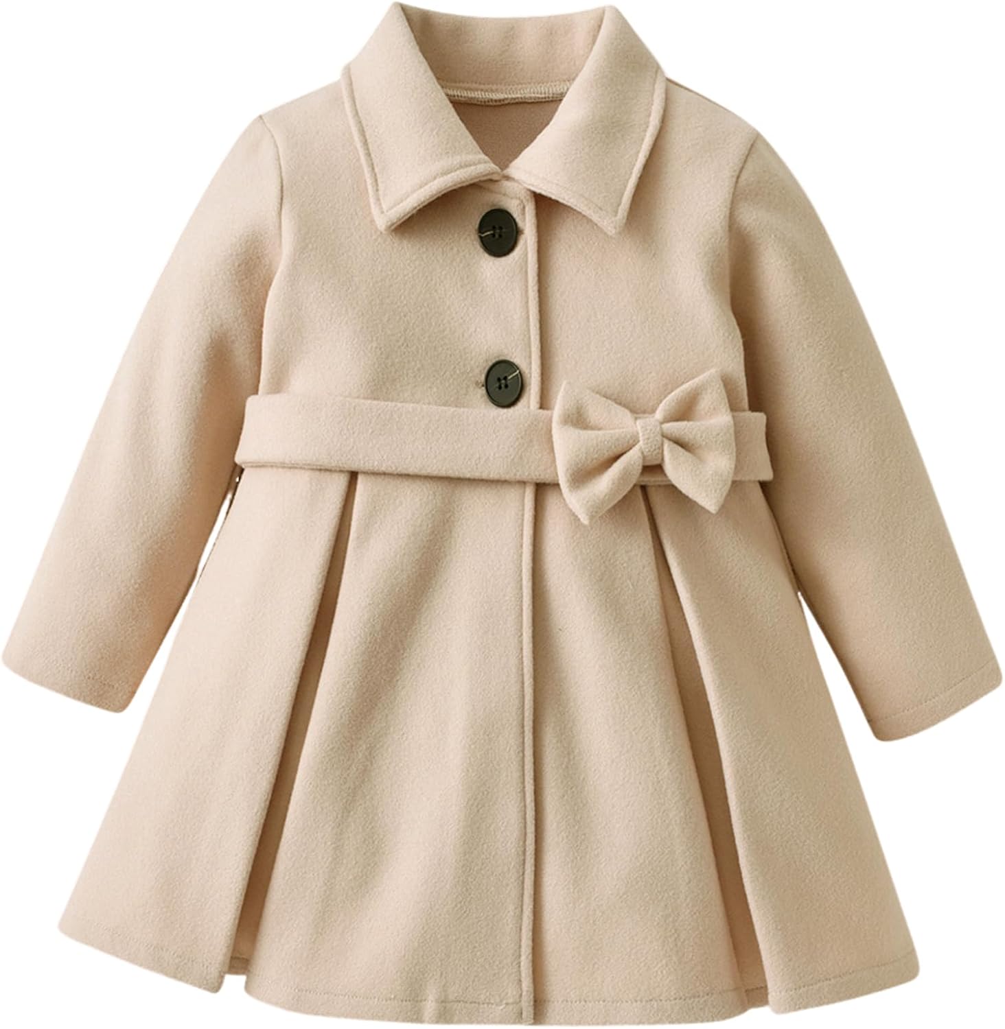 Yimoon Toddler Girls Dress Coat Wool Peacoat Long Fall Winter Jacket