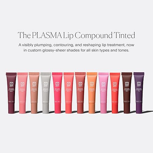 Miniatura 2 de U Beauty The PLASMA Tinted Lip Compound  Tratamiento de relleno de labios de ciruela profunda brillante y fresco, ácido hialurónico y ceramidas