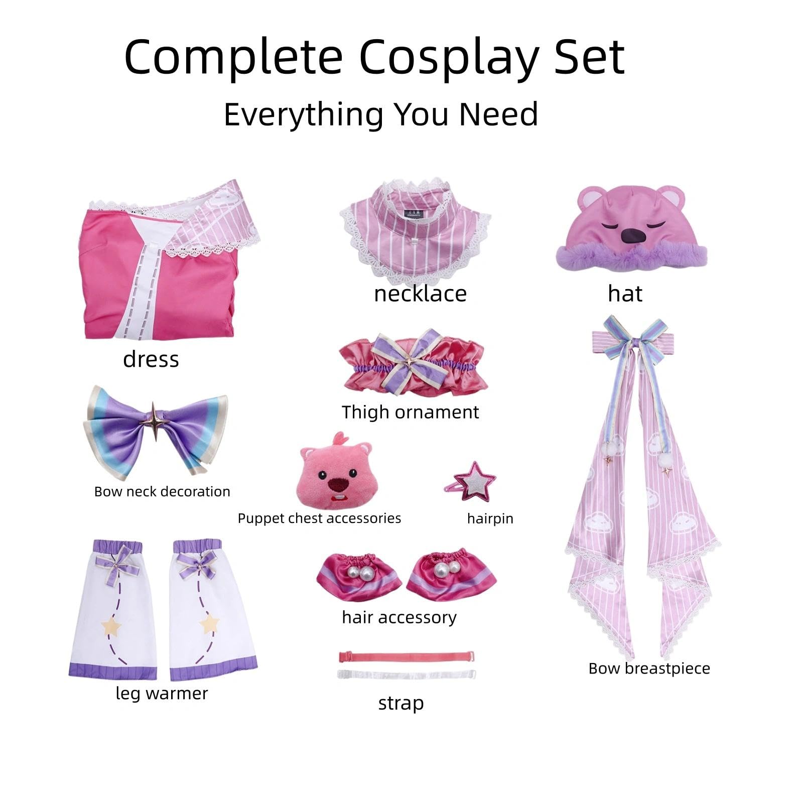Halloween Kostüm für Erwachsene, Karneval Rollenspiel Cosplay Komplettset – Alice Stil