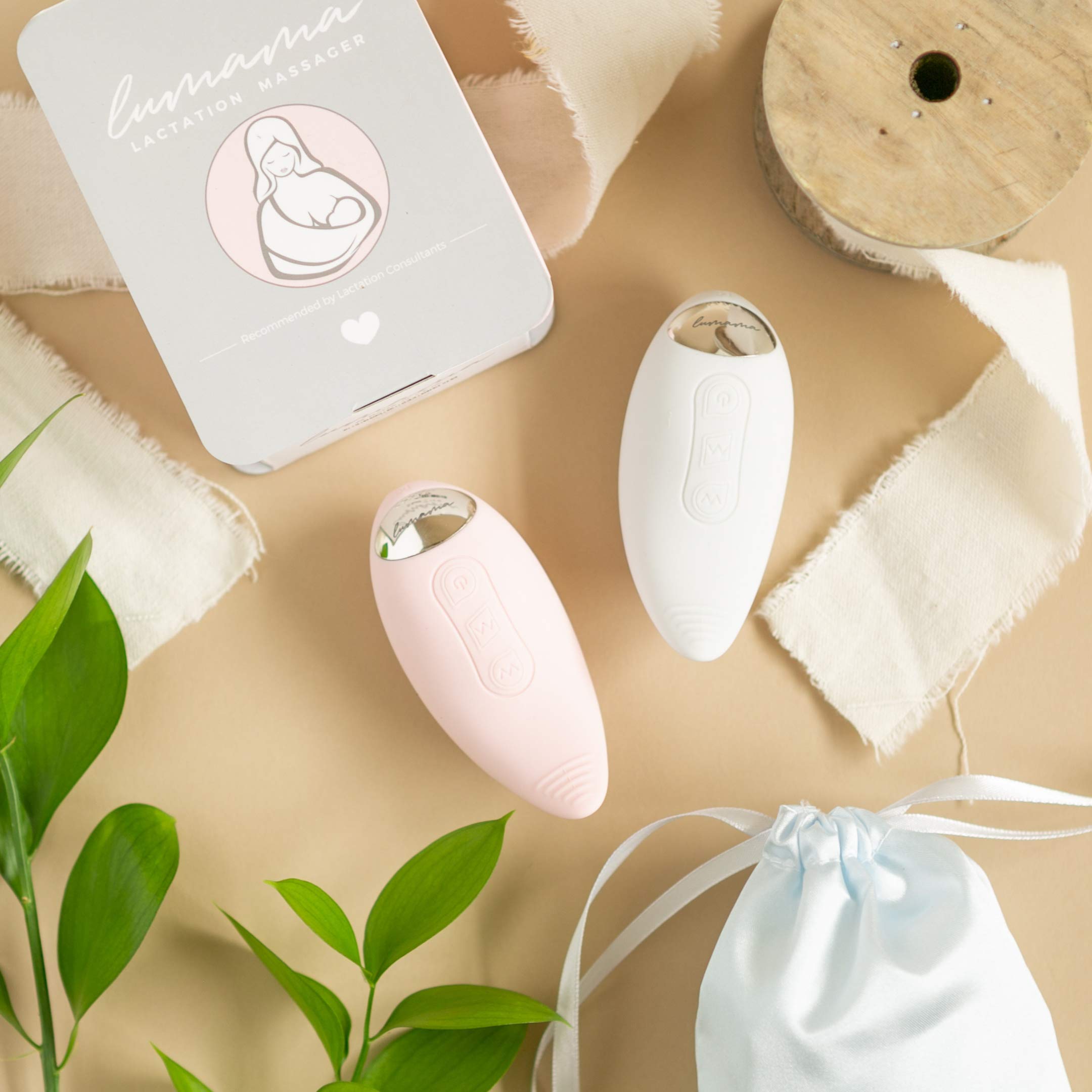 LUMAMA Masseur de lactation - Aide à l'allaitement pour conduits bouchés, augmentation de l'approvisionnement en lait maternel, flux de lait, soulagement de l'engorgement, machine de massage
