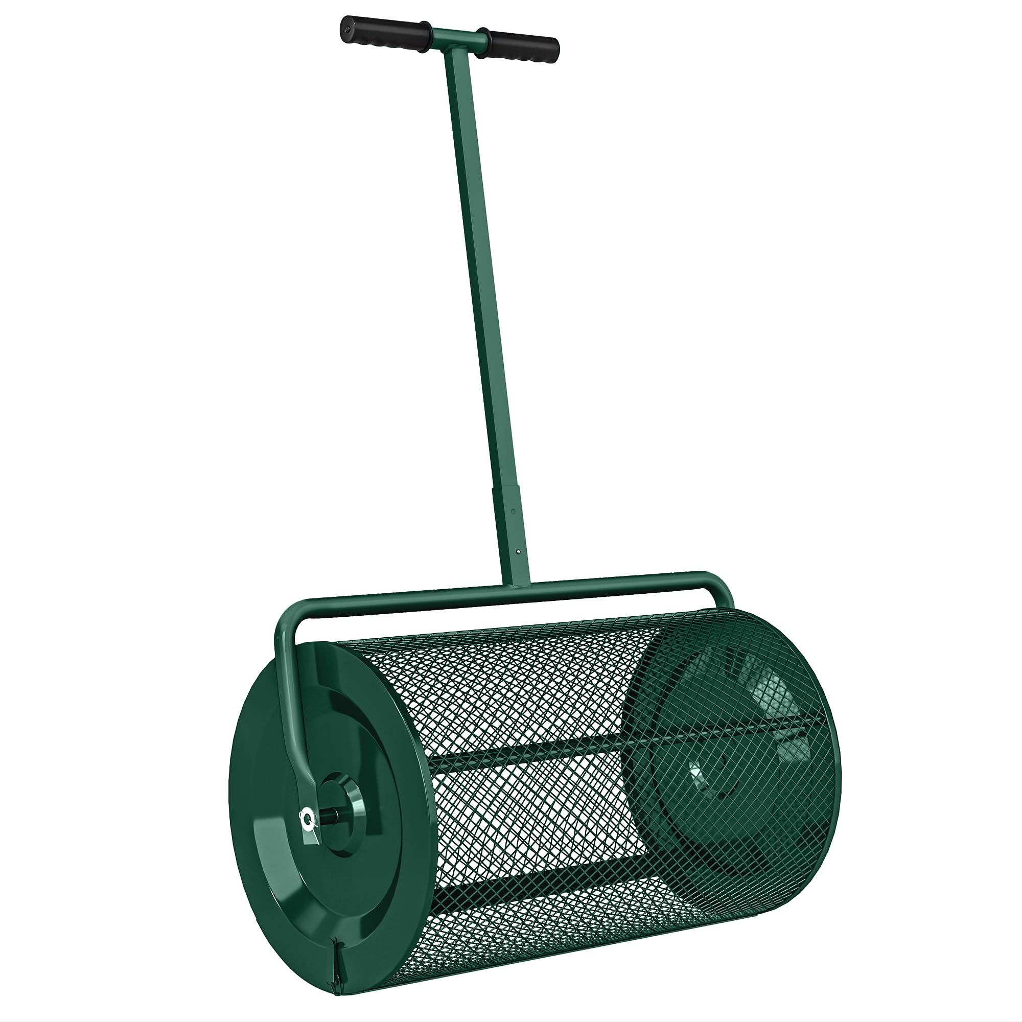 Outsunny Kompoststreuer Düngerstreuer T-Griff Metall 75L 61x40cm Grün