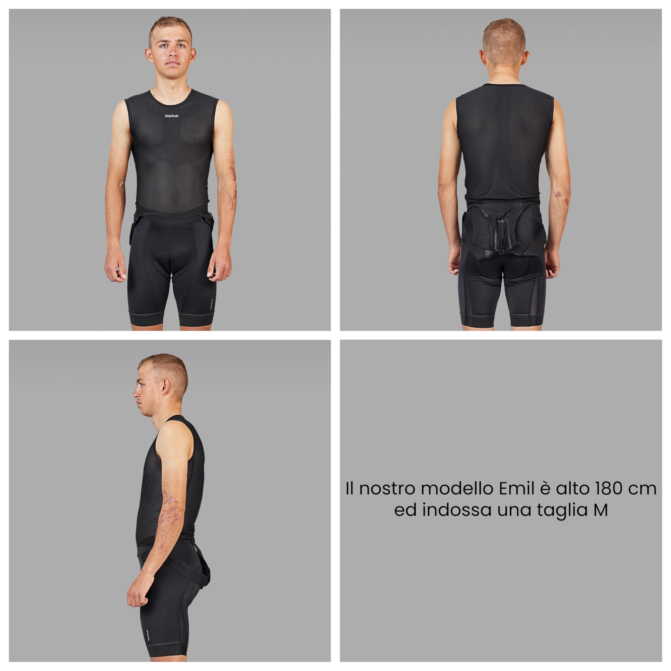 GripGrab Maglia Intima Ciclismo Ultralight Smanicata Mesh Base Layer Canotta Bici Intimo Ciclismo Uomo Estivo Singolo e Set