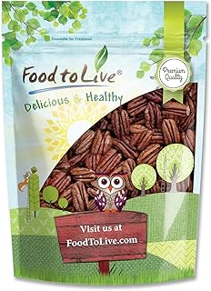 Dry Roasted Pecan Halves with Himalayan Salt, 2 Pounds – Oven Roasted Lightly Salted Pecan Nuts, No Oil Added, Vegan Snack, Kosher, Keto, Bulk. Good Source of Protein and Fiber. Great for Salads