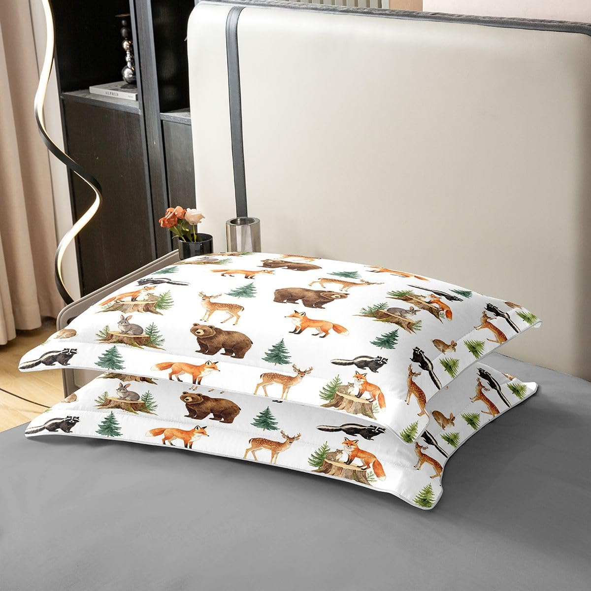 Feelyou Woodland Cotton Duvet Cover Queen Boys
