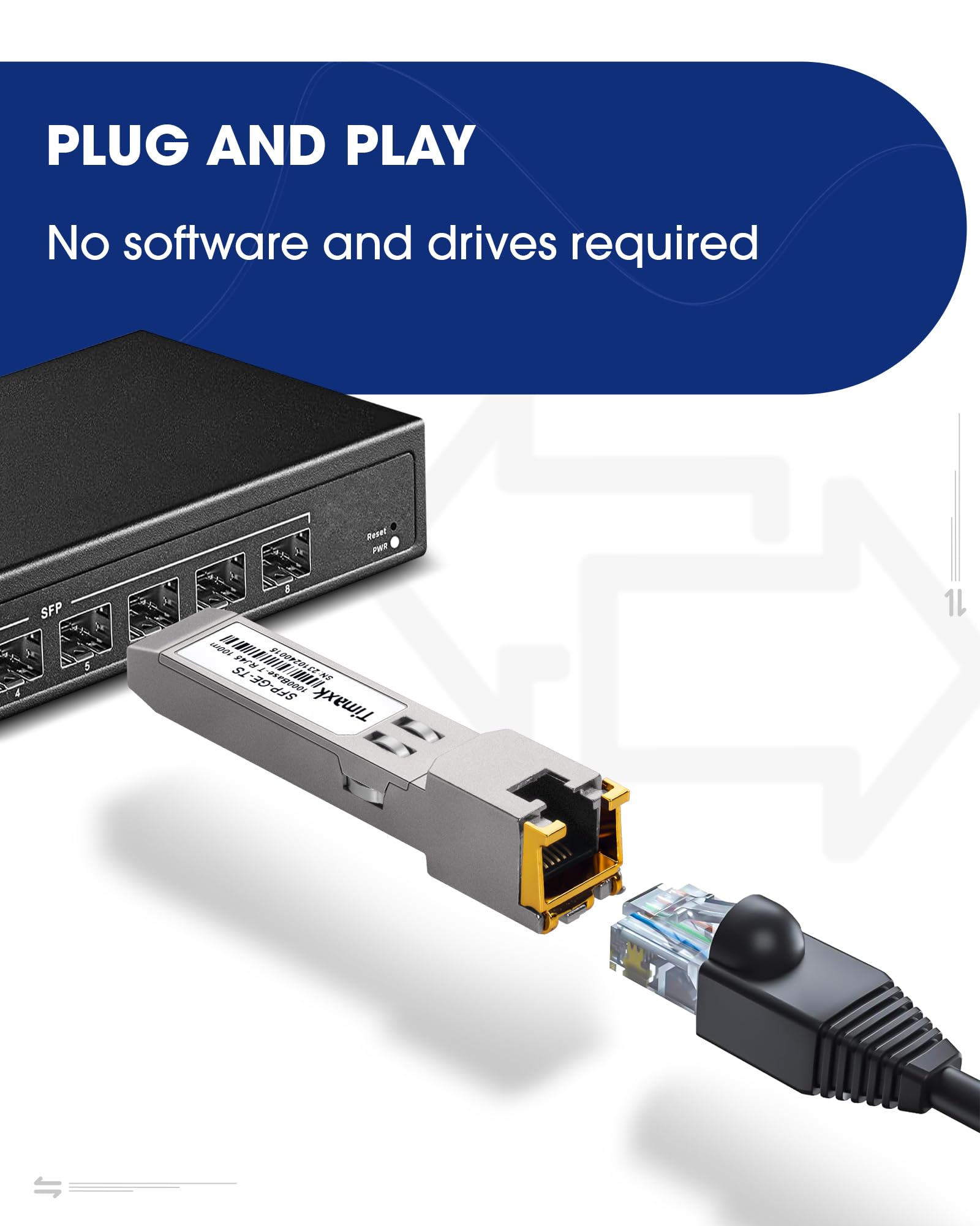 ルーター・ネットワーク機器 Cisco SFP-1000-TX 1Gbps RJ-45 Amazon.co.jp: SFP - RJ 45銅線モジュール - Cisco GLC-T（10/100/1000