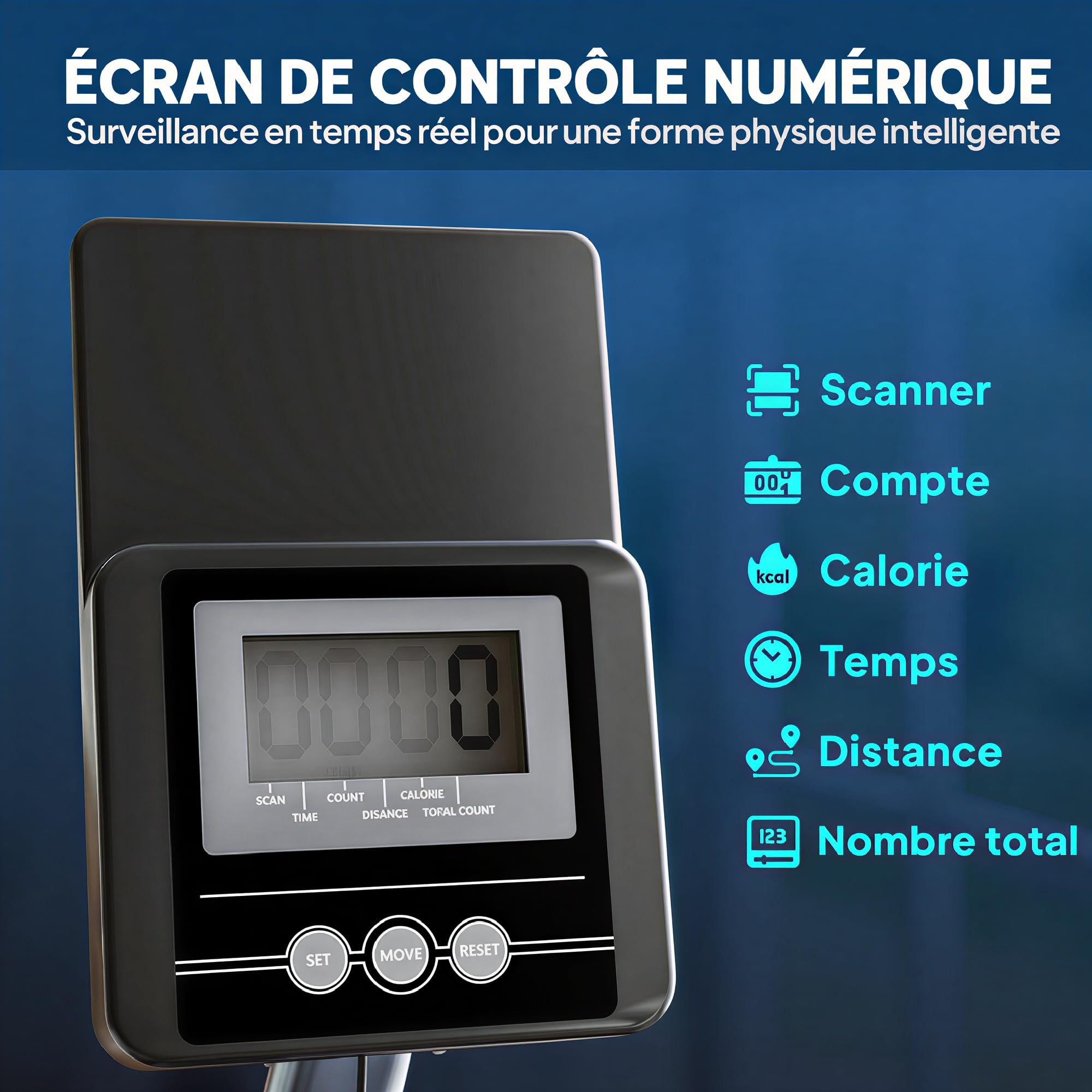 SPORTNOW Rameur à Eau pour Musculation d'appartement, 6 Niveaux de résistance, écran LCD avec Support Tablette, Rangement Vertical à roulettes, Charge Max 135 kg, Acier