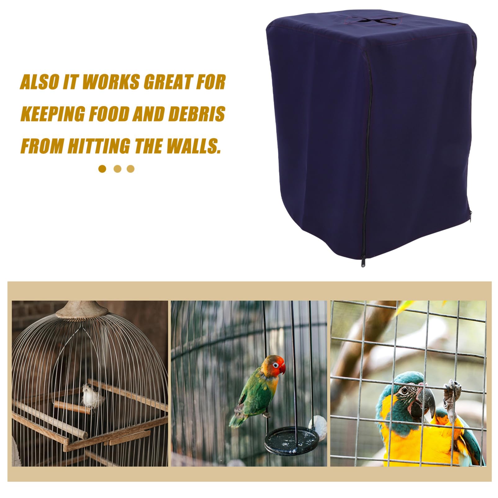 Sosoport 2 Pz gabbia per uccelli gabbia giocattolo per uccelli gabbia per porcellini d'India Forniture per animali domestici accessori per gabbie per animali domestici stoffa Blue