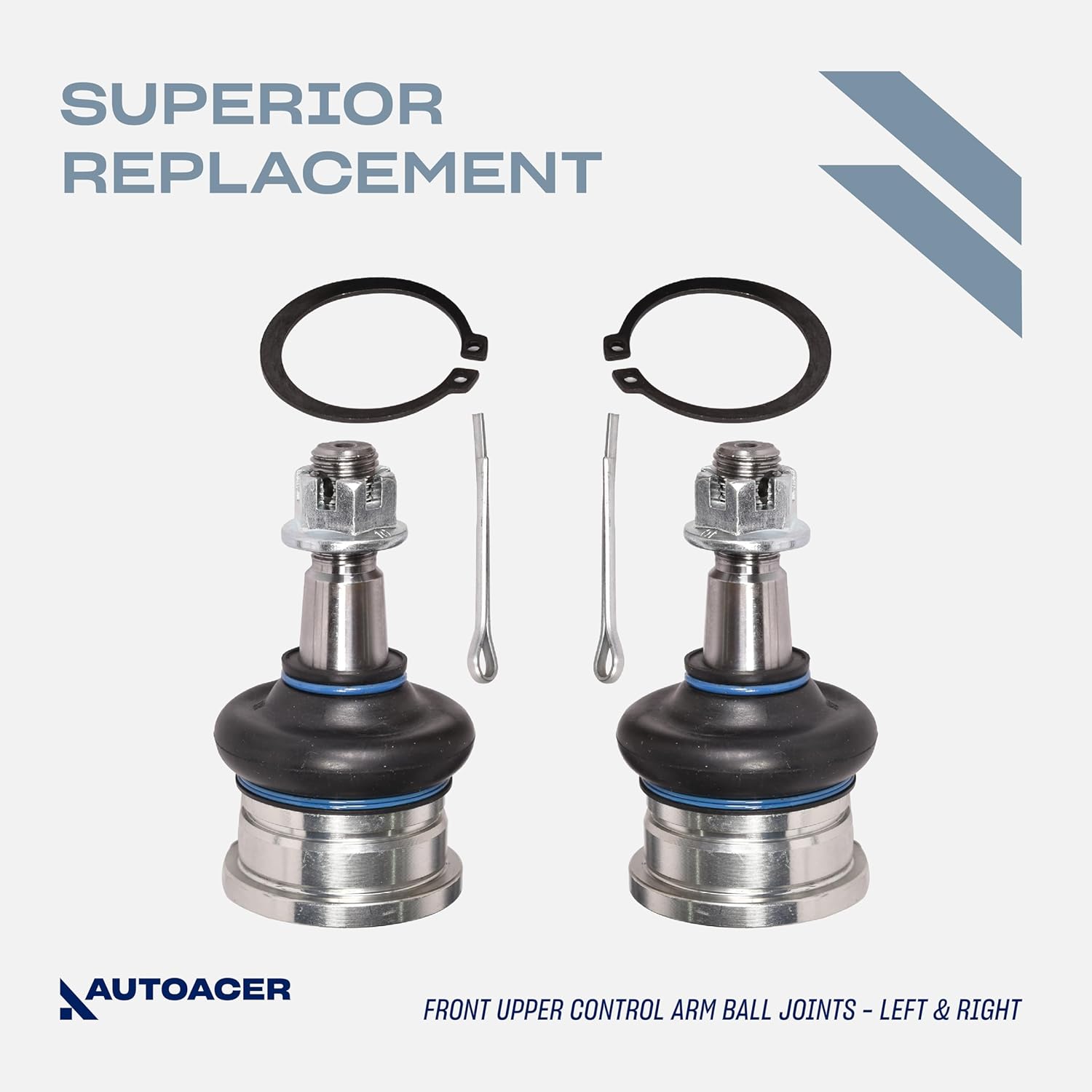 Front Suspension Kit 16 Pcs - Front Upper & Lower Control Arm Bushings, Ball Joints & Inner + Outer Tie Rods for Tacoma 1995-2004 4WD, Pre-Runner 1998-2004 2WD Models
