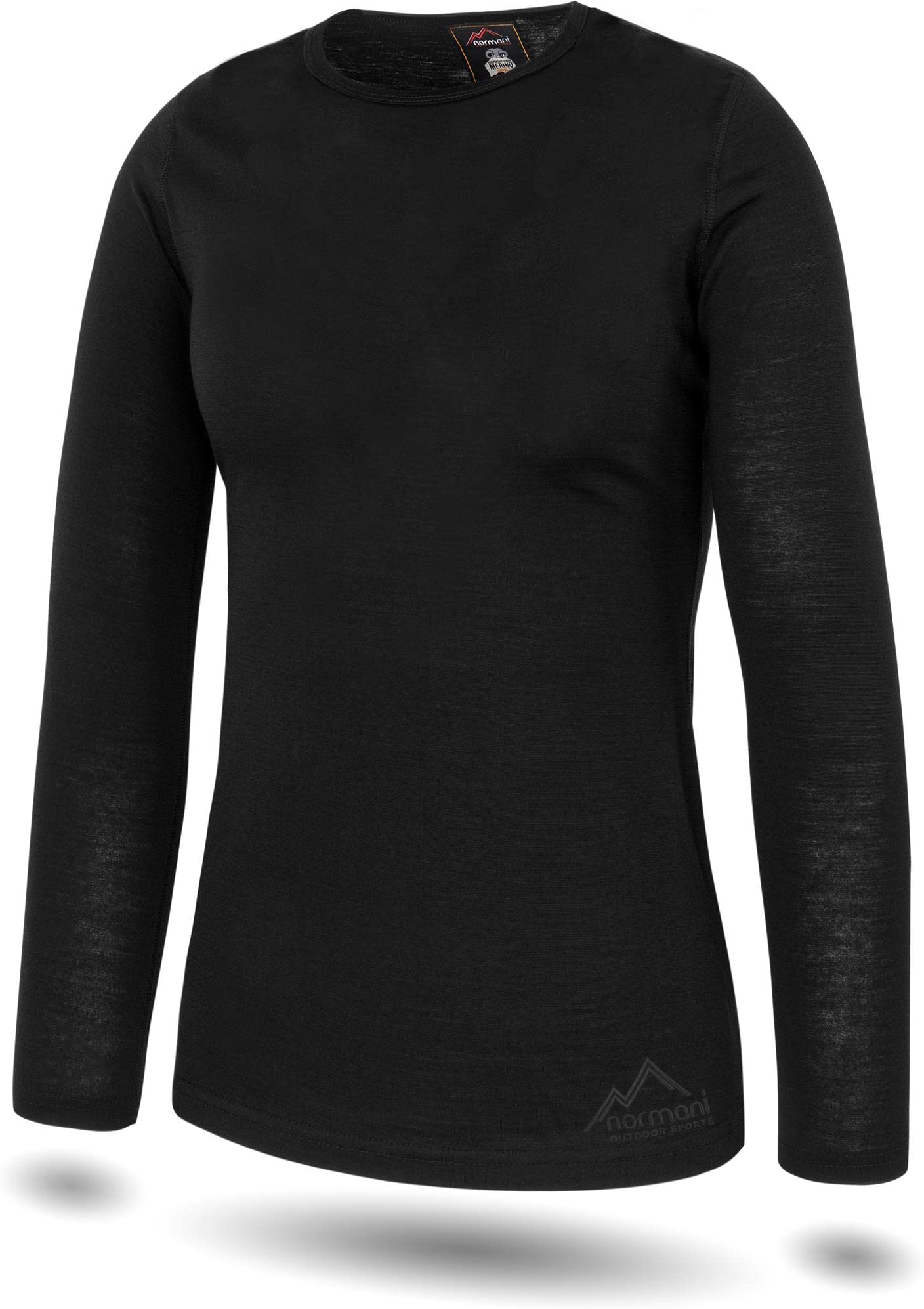normani Damen Merino Unterwäsche-Set Garnitur (Langarmshirt Unterhemd und Unterhose) 100% Merinowolle Thermounterwäsche Ski-Funktionsunterwäsche